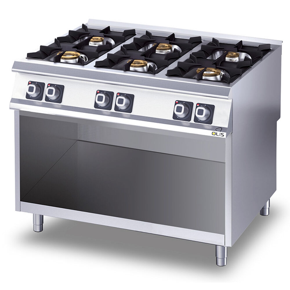 Gas range Metos Diamante D96/10CG with open cupboard